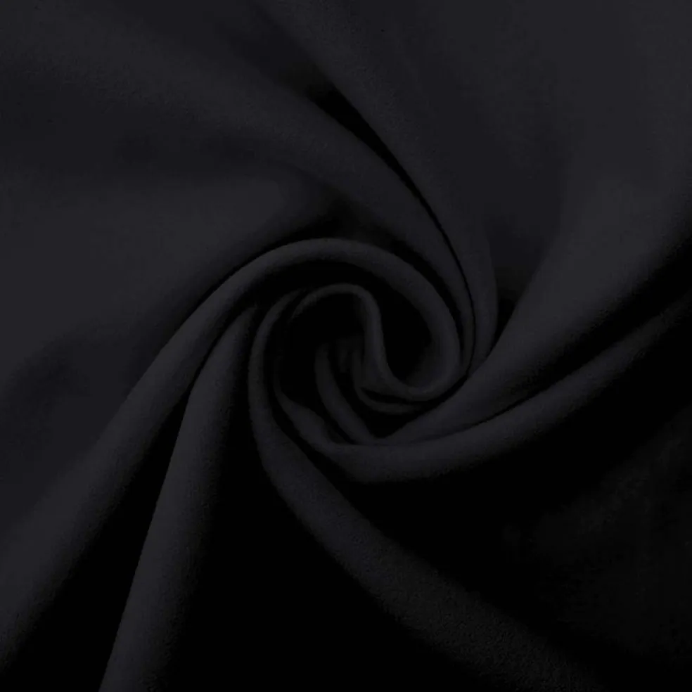 vidaXL Sporthanddoeken 2 st Zwart 140 x 70 cm Polyester en polyamide