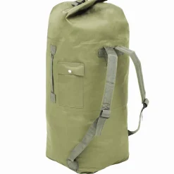 vidaXL Sporttas legerstijl 85 L olijfgroen