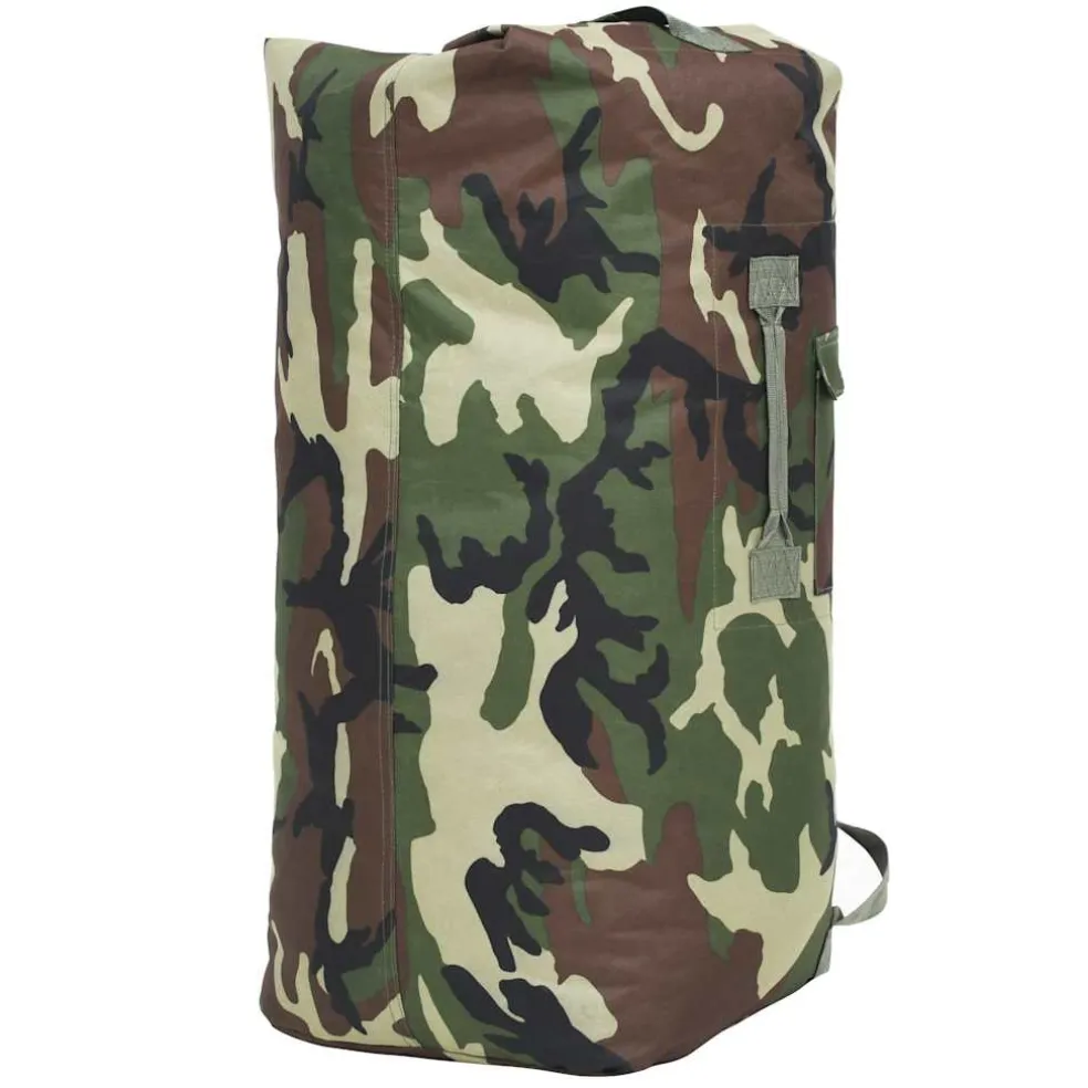 vidaXL Sporttas legerstijl 85 L camouflage