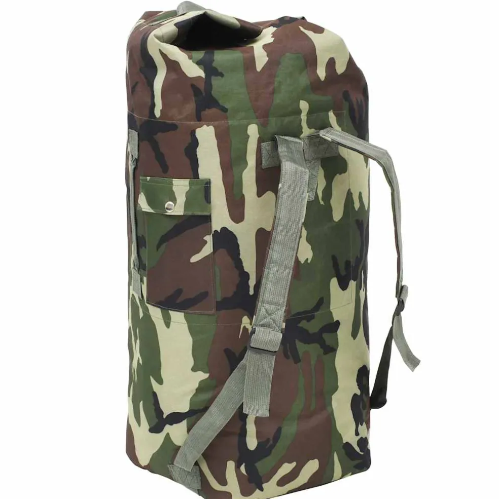 vidaXL Sporttas legerstijl 85 L camouflage