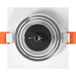 vidaXL Spotje 6 st Wit 9 x 9 x 2 cm Aluminium
