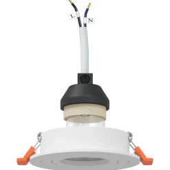 vidaXL Spotje 6 st Wit 9 x 9 x 2 cm Aluminium
