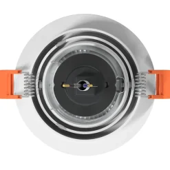 vidaXL Spotje 6 st Wit 9 x 9 x 2 cm Aluminium