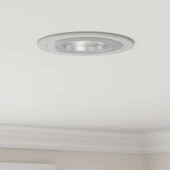 vidaXL Spotje 6 st zilver 9 x 9 x 2 cm Aluminium