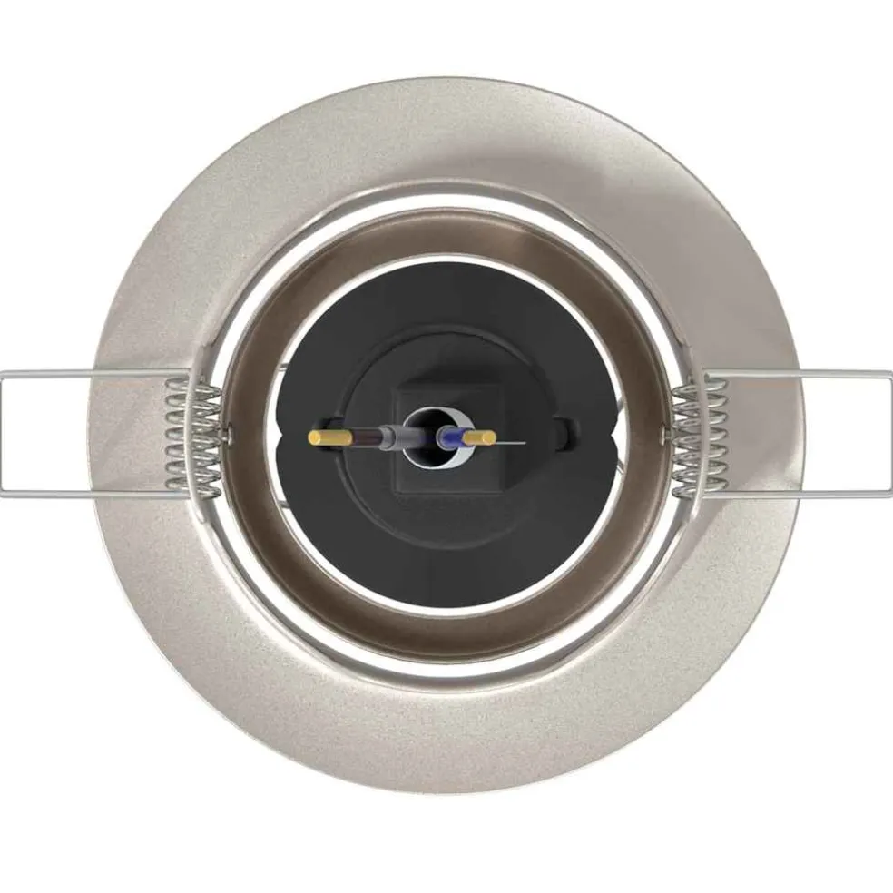 vidaXL Spotje 6 st Zilver 9 x 9 x 2.5 cm Metaal