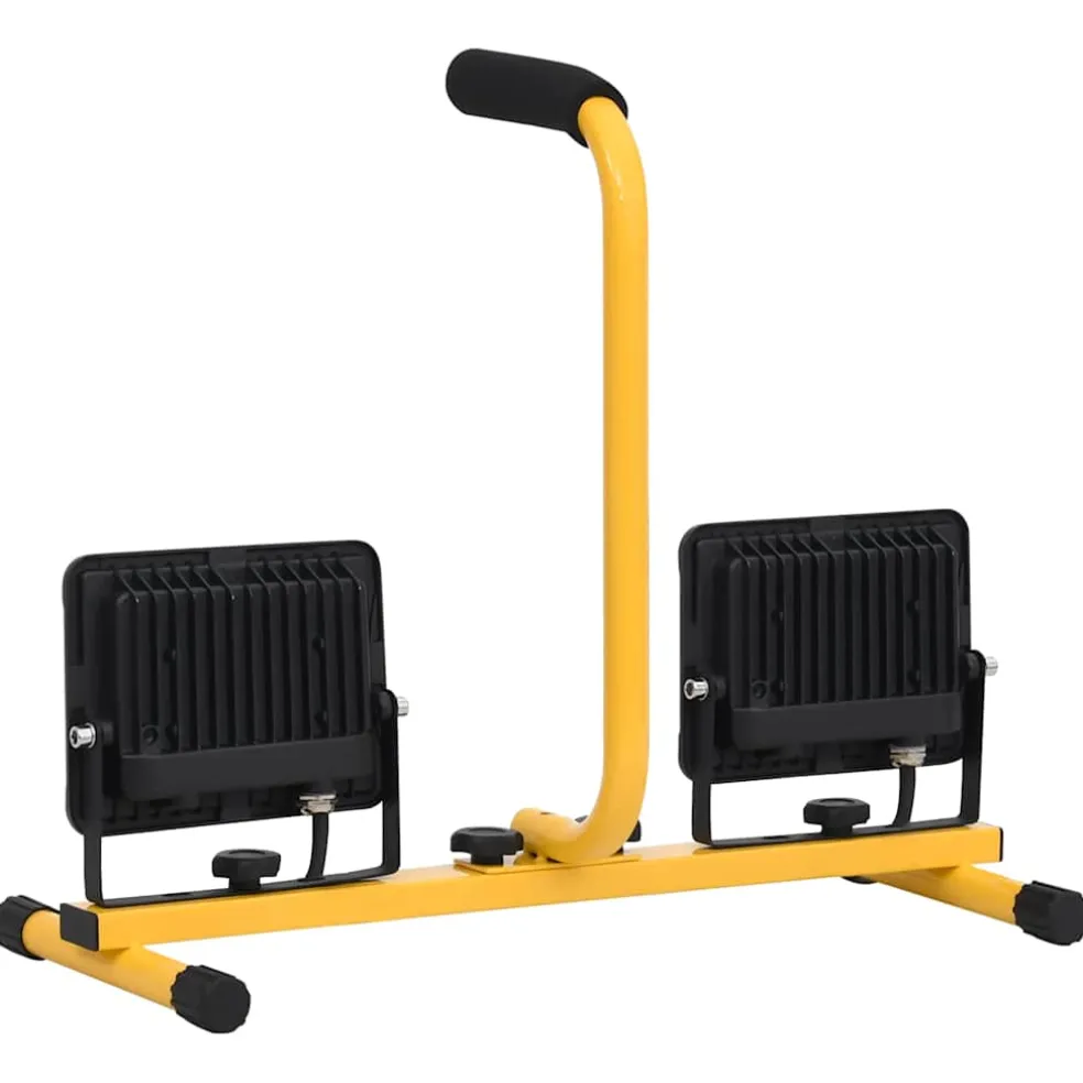 vidaXL Spotlight met handvat LED 2x30 W koudwit