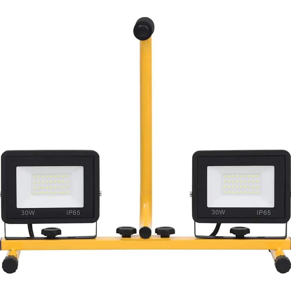 vidaXL Spotlight met handvat LED 2x30 W koudwit