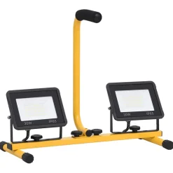 vidaXL Spotlight met handvat LED 2x30 W warmwit