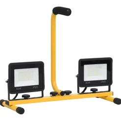 vidaXL Spotlight met handvat LED 2x30 W warmwit