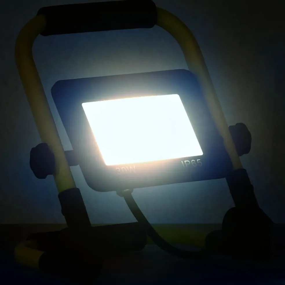 vidaXL Spotlight met handvat LED 30 W koudwit