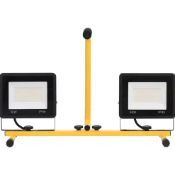 vidaXL Spotlight met handvat LED 2x50 W warmwit