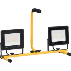 vidaXL Spotlight met handvat LED 2x50 W warmwit