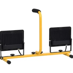vidaXL Spotlight met handvat LED 2x50 W warmwit