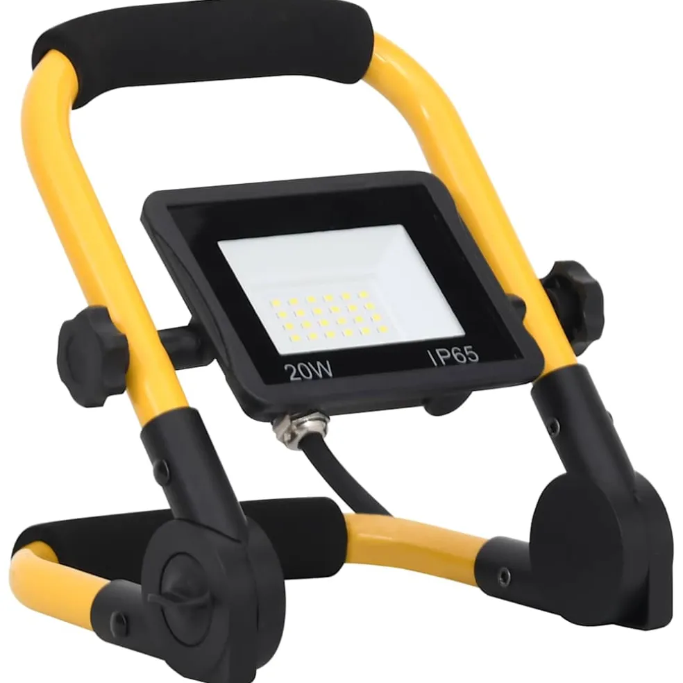 vidaXL Spotlight met handvat LED 20 W koudwit