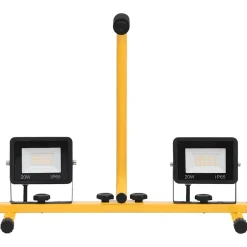 vidaXL Spotlight met handvat LED 2x20 W koudwit
