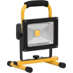 vidaXL Spotlight met handvat oplaadbaar LED 30 W koudwit