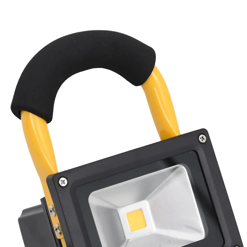 vidaXL Spotlight met handvat oplaadbaar LED 30 W koudwit