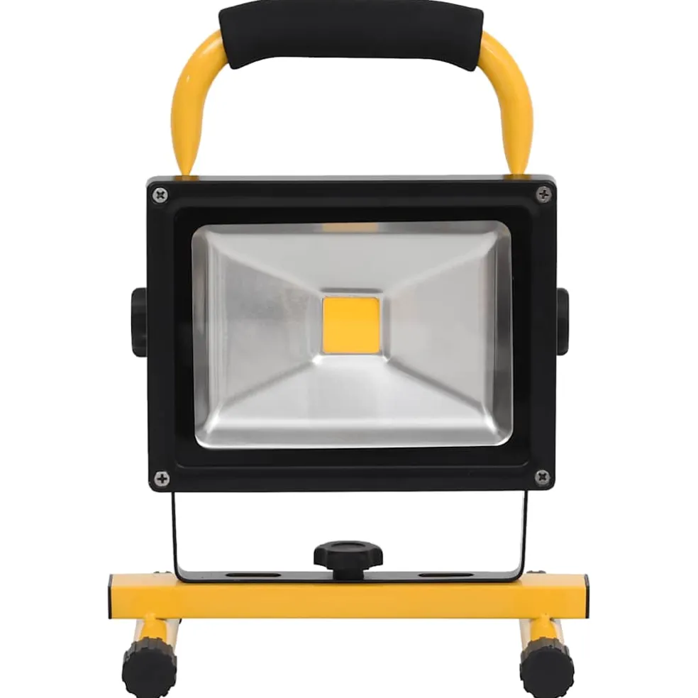 vidaXL Spotlight met handvat oplaadbaar LED 30 W koudwit