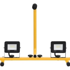 vidaXL Spotlight met handvat LED 2x10 W warmwit