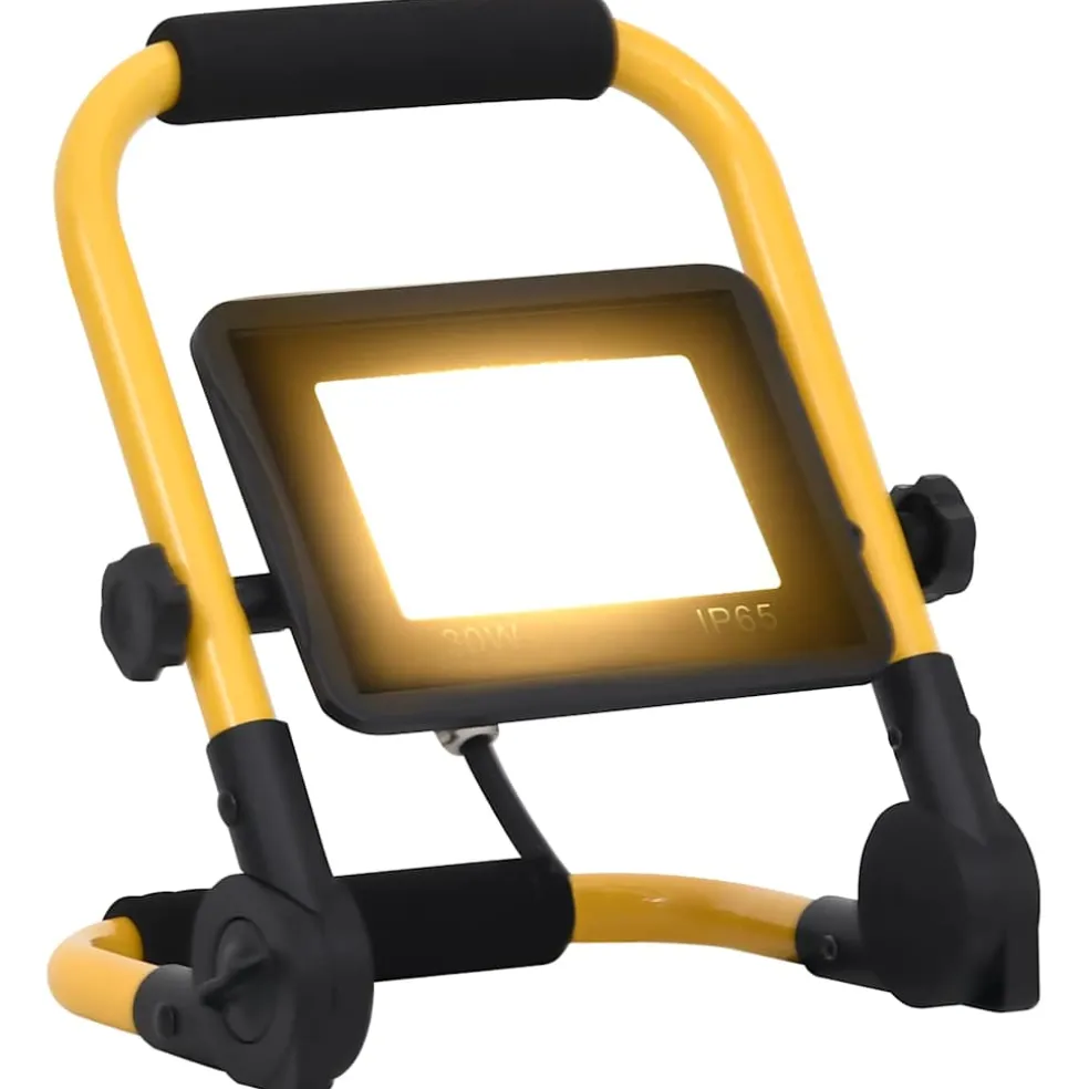 vidaXL Spotlight met handvat LED 30 W warmwit