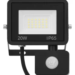 vidaXL Spotlight met sensor LED 20 W warmwit