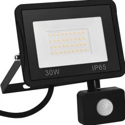 vidaXL Spotlight met sensor LED 100 W warmwit