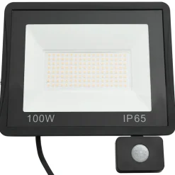 vidaXL Spotlight met sensor LED 100 W warmwit