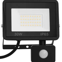 vidaXL Spotlight met sensor LED 100 W warmwit