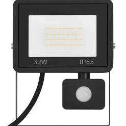 vidaXL Spotlight met sensor LED 100 W warmwit