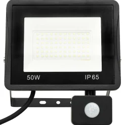 vidaXL Spotlight met sensor LED 50 W warmwit