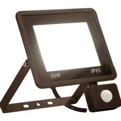 vidaXL Spotlight met sensor LED 50 W warmwit
