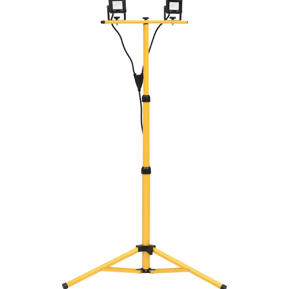 vidaXL Spotlight met statief LED 2x10 W koudwit