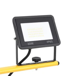 vidaXL Spotlight met statief LED 2x30 W koudwit
