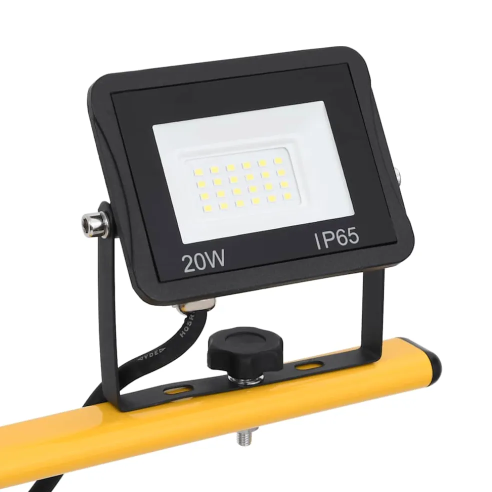 vidaXL Spotlight met statief LED 2x20 W koudwit