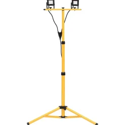 vidaXL Spotlight met statief LED 2x10 W warmwit