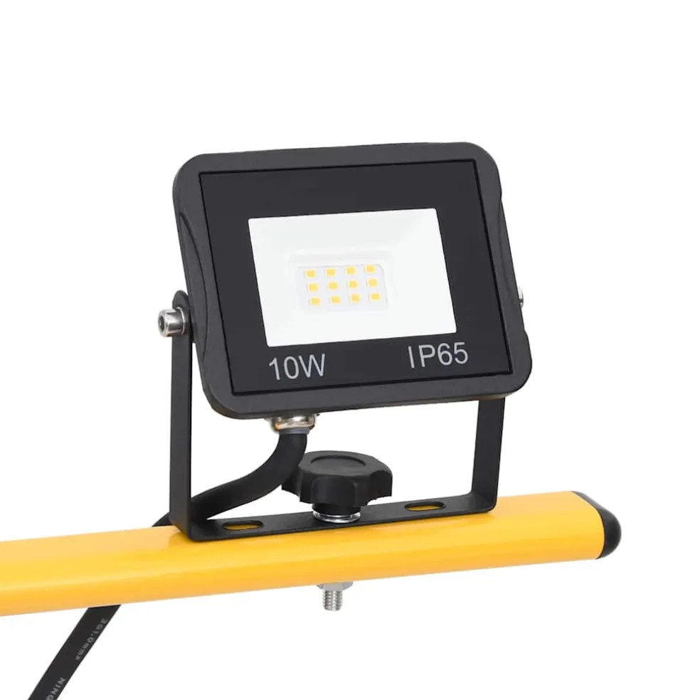 vidaXL Spotlight met statief LED 2x10 W warmwit