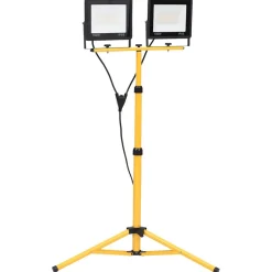 vidaXL Spotlight met statief LED 2x100 W warmwit