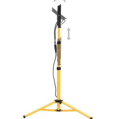 vidaXL Spotlight met statief LED 2x100 W warmwit