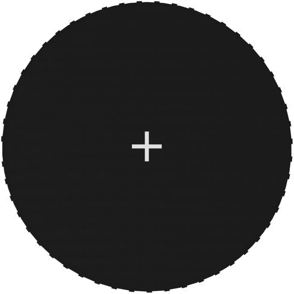 vidaXL Springmat voor 10 feet/3,05 m ronde trampoline stof zwart