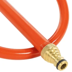 vidaXL Sproeierslede op wielen met draaibare kop staal rood