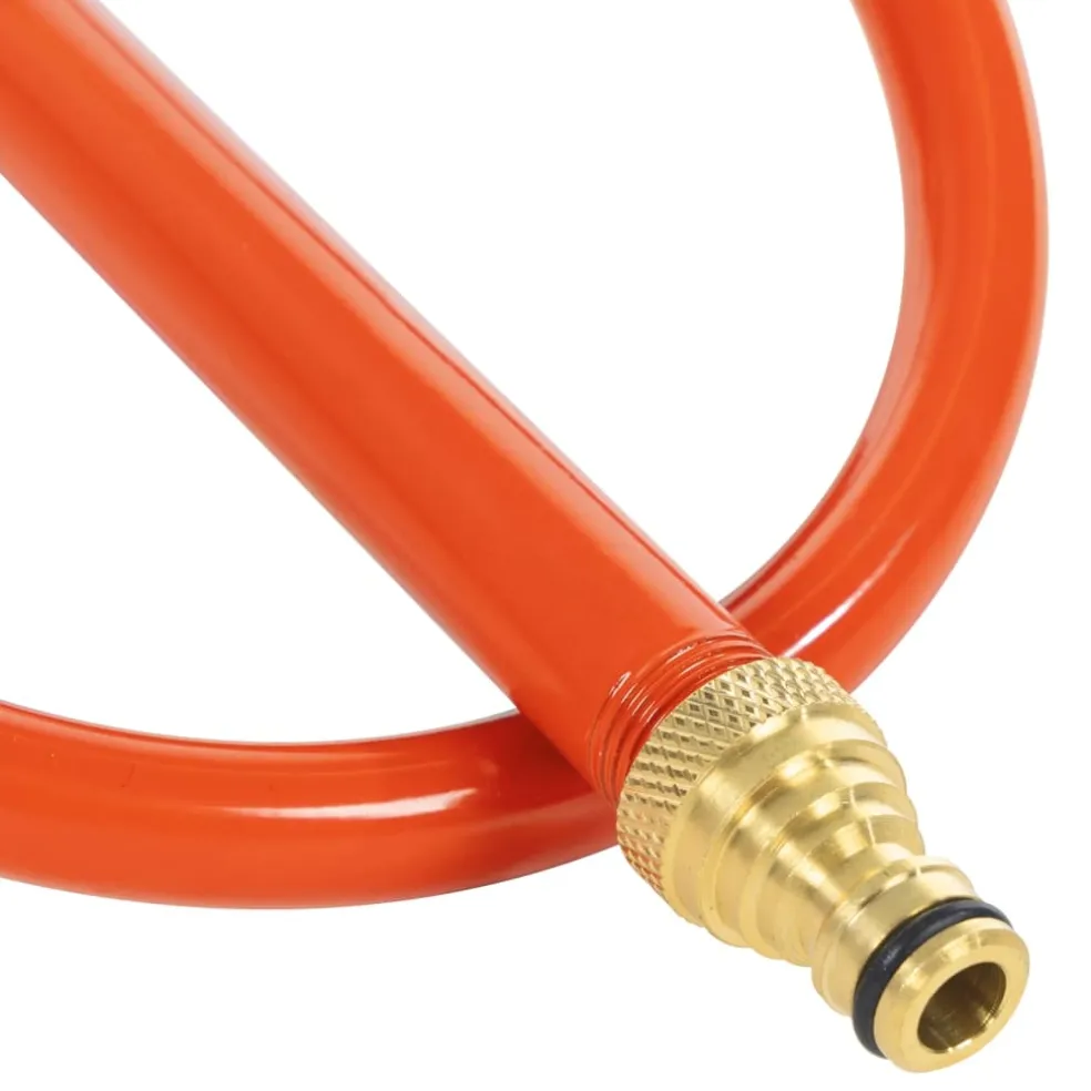 vidaXL Sproeierslede op wielen met draaibare kop staal rood