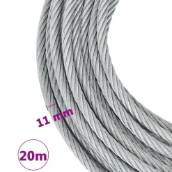vidaXL Staalkabel 1600 kg 20 m
