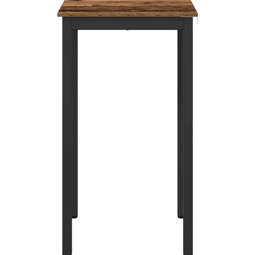vidaXL Staande Bartafel Bewerkt hout Vierkant