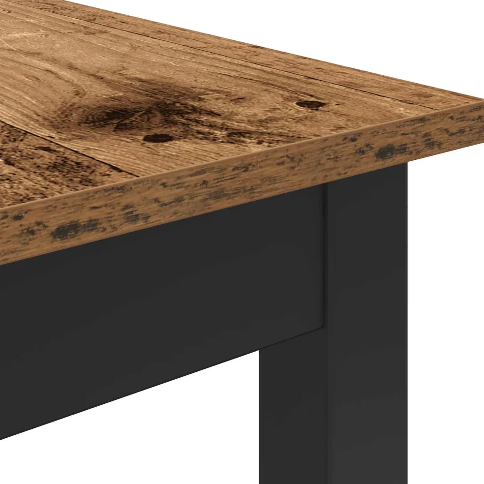 vidaXL Staande Bartafel Bewerkt hout Vierkant