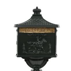 vidaXL Staande brievenbus vintage stijl roestbestendig aluminium groen