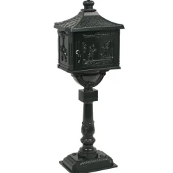 vidaXL Staande brievenbus vintage stijl roestbestendig aluminium groen
