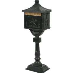 vidaXL Staande brievenbus vintage stijl roestbestendig aluminium groen