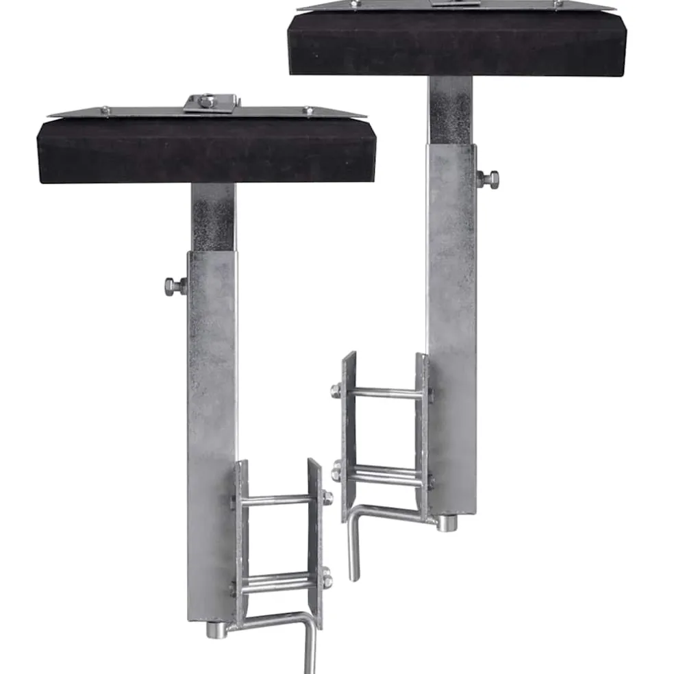 vidaXL Stalen frame ondersteuning voor de boot aanhanger (set van 2)