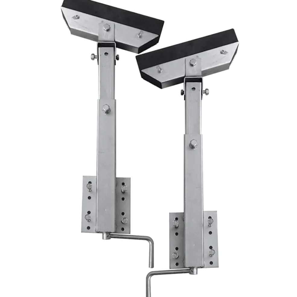 vidaXL Stalen frame ondersteuning voor de boot aanhanger (set van 2)