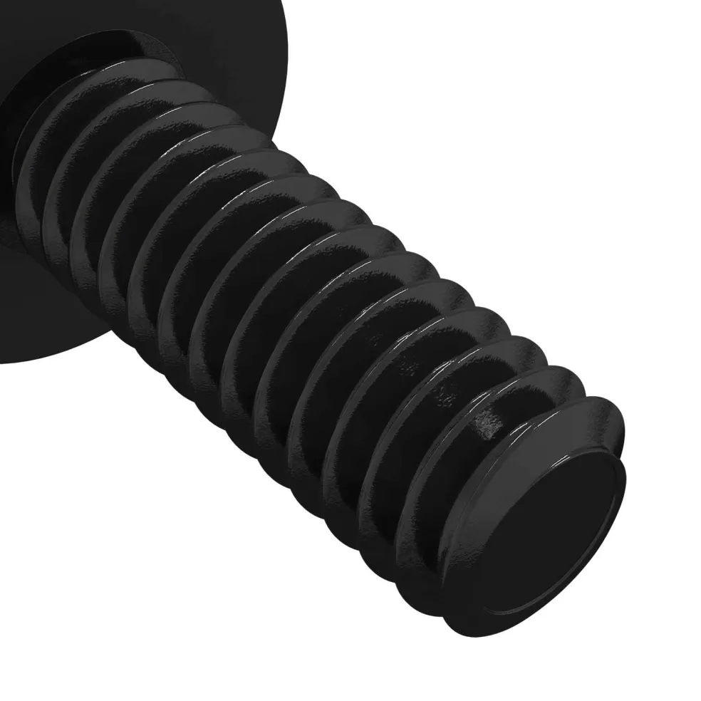 vidaXL Standoff Schroef 2 st Zwart M4 Rubber en Staal